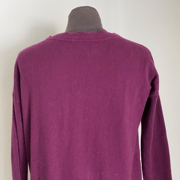 Boden sz 4 wool long sleeve v-Neck midi knit sweater shift dress - Picture 4 of 8